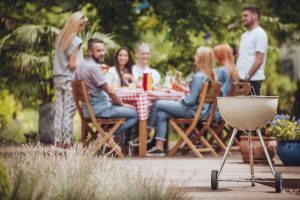 Grill in the garden