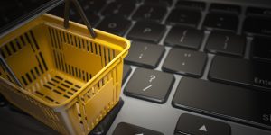 E-commerce, online shopping, internet purchases.