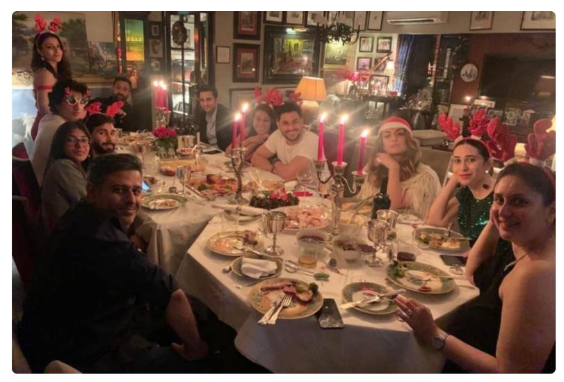 Kareena Kapoor, Saif Ali Khan Enjoy Christmas with Soha, Kunal Kemmu, Karisma