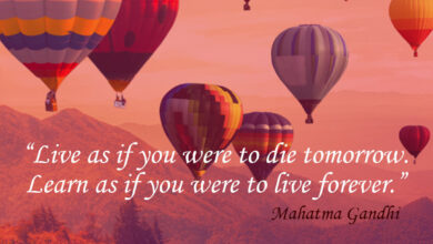 Live as if you were to die tomorrow. Learn as if you were to live forever ― Mahatma Gandhi