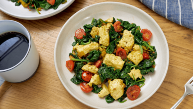 Photo of Curried Tofu-Spinach Scramble