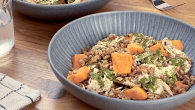 Photo of Chicken and Sweet Potato Farro Bowl