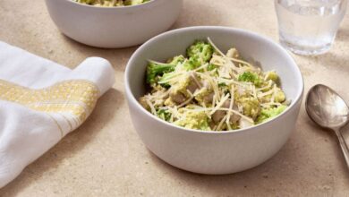 Photo of White Bean Bowl With Broccoli Pesto