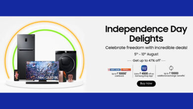 Photo of Samsung Independence Day Delight Sale: Discounts Offers On Tabs, Smart TVs, Smartphones, Wearables And More