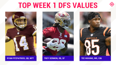 Photo of Week 1 NFL DFS Picks: Best value players, sleepers for FanDuel, DraftKings daily fantasy football lineups