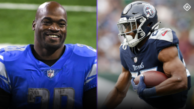 Photo of Titans RB depth chart: Adrian Peterson, Jeremy McNichols lead Tennessee running backs after Derrick Henry’s injury