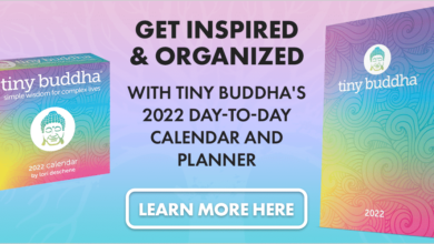 Photo of Tiny Buddha’s 2022 Day-to-Day Calendar & Planner, Available Now!