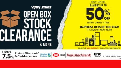 Photo of Vijay Sale Stock Clearence Sale: Huge Discounts On Smartphones, Laptops, Tablets, And More