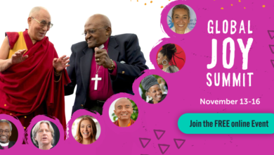 Photo of FREE Global JOY Summit! Dalai Lama, Desmond Tutu and More…