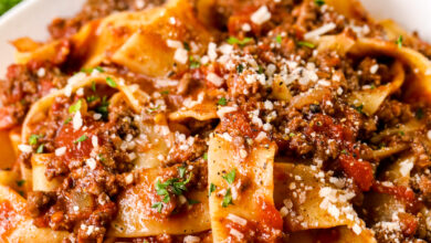 Photo of Homemade Bolognese Sauce (Pappardelle) – Spend With Pennies