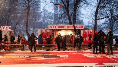 Photo of Crisp Air and Crispy Chicken: KFC Crafts the First-ever Winterized Basketball Court