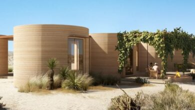 Photo of BIG and ICON design 3D-printed campground hotel in Marfa