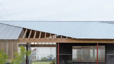 Photo of New York designers create garden shed from architectural mockup