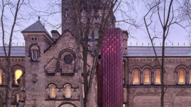 Photo of Upgrades to historic Toronto university building include scale-clad elevator