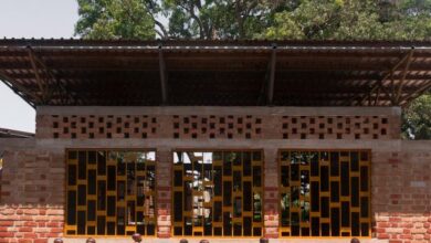 Photo of Classrooms wrap courtyard at Wayair School by Jeju Studio