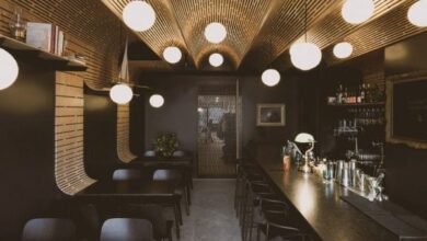 Photo of Studio North adds plywood barrel vaults to Business & Pleasure bar