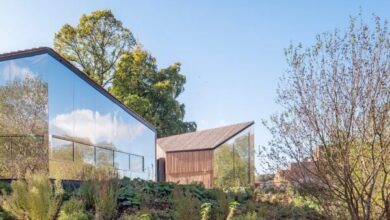 Photo of Bell Phillips adds Harwell Hide pavilions to science campus in Oxfordshire