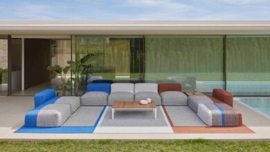 Photo of Mangas Outdoor rugs and seat covers by Patricia Urquiola for Gan