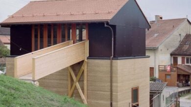 Photo of Madeleine Architects converts pigsty into The Recipe house in Switzerland