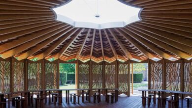 Photo of Dezeen video reveals Lina Ghotmeh’s 2023 Serpentine Pavilion