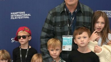 Photo of Alec and Hilaria Baldwin Bring All 7 of Their Kids to Film Festival