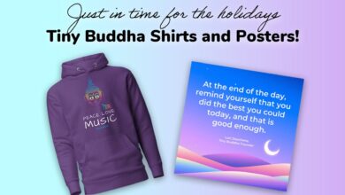 Photo of Available Now: Tiny Buddha Shirts and Posters