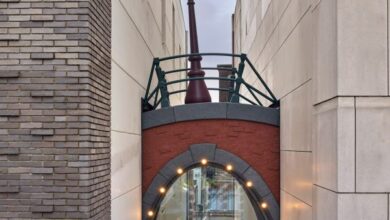 Photo of Frankey installs Canal Skybridge between two Amsterdam buildings