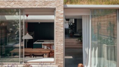 Photo of Oliver Leech Architects adds skylit extension to London home