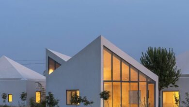 Photo of Atelier Xi creates angular library within Chinese tea plantation