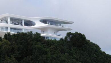 Photo of Line+ Studio sits curvaceous viewpoint overlooking Shenzhen