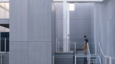 Photo of Mesh veil wraps In-Between Pavilion in China by Trace Architecture Office